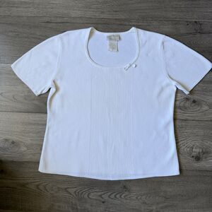 Designers Originals Vintage Ribbed Knit Top - Size Large